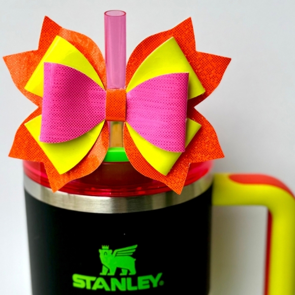 Neon bow for Stanley straw! - Picture 2 of 3